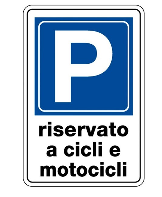 Parcheggio riservato a cicli e motocicli Parcheggio riservato a cicli e motocicli