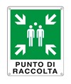 Cartello punto di raccolta per emergenza