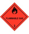 Cartello simbolo  'Flammable gas'