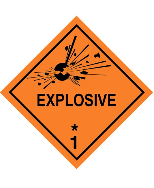 Cartello Trasporto Merci Esplosive Cartello Trasporto Merci Esplosive
