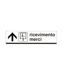 Cartello ricevimento merci 100 x 25 cm
