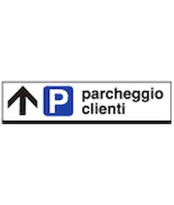 Cartello 'parcheggio clienti'