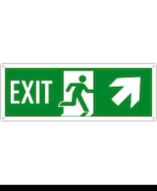 etichette adesive scritta 'exit' con freccia avanti / a destra