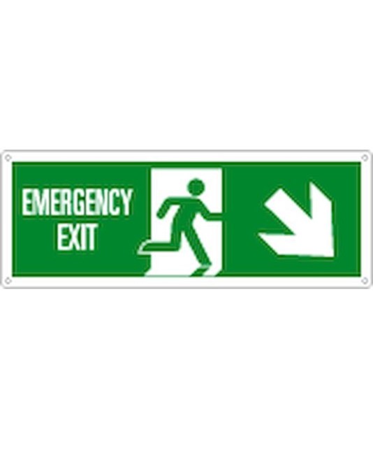 etichette adesive 'emergency exit' a destra indietro etichette adesive 'emergency exit' a destra indietro