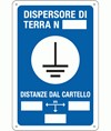 Cartello di messa a terra 'dispersore di terra n°__'