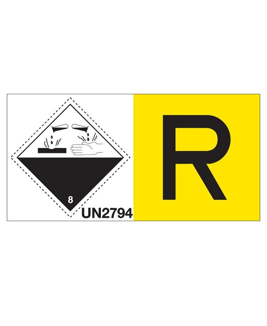 etichette adesive  multisimbolo UN2794 etichette adesive  multisimbolo UN2794