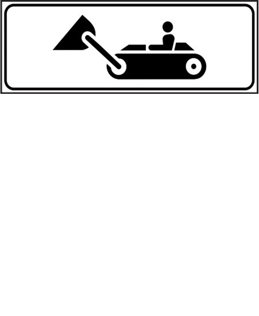 Pannello integrativo attenzione mezzi di lavoro Pannello integrativo attenzione mezzi di lavoro