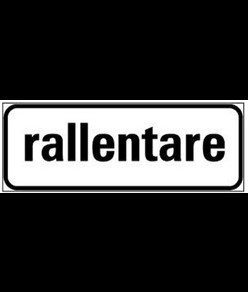 Pannello integrativo rallentare