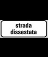 Pannello integrativo strada dissestata
