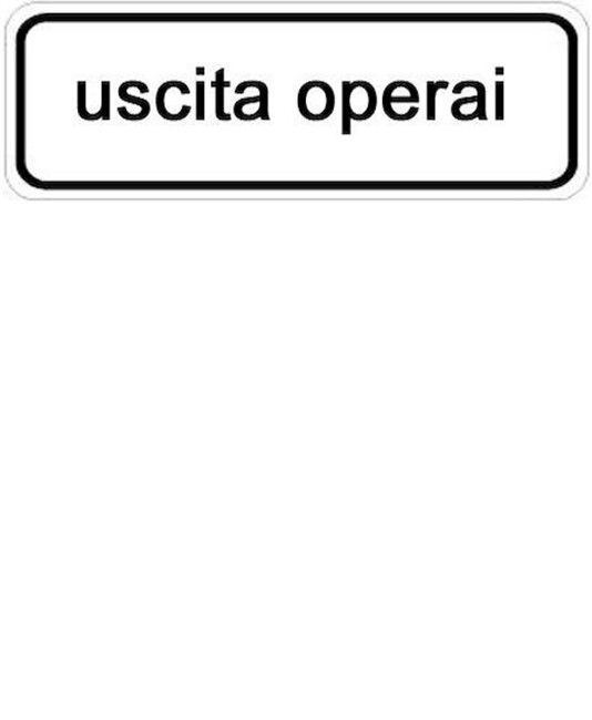 Pannello integrativo uscita operai Pannello integrativo uscita operai
