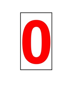 Etichetta adesiva 99x175mm  con numeri e lettere