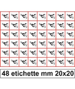 Etichette autoadesive 'materiali esplosivi'