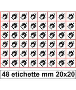 Etichette autoadesive 'infiammabile'