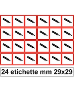Etichette autoadesive 'gas compresso'