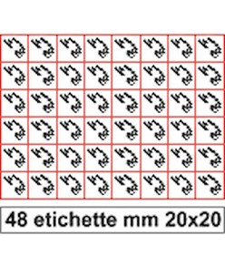 Etichette autoadesive  'corrosivo'