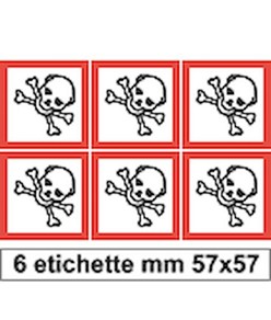 Etichette autoadesive 'tossico'