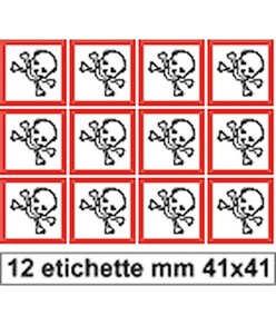 Etichette autoadesive 'tossico'