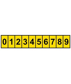 fogli adesivi da 10 etichette 34x60mm  con numeri e lettere