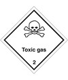 Etichetta adesiva  Toxic gas