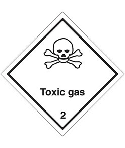 Etichetta adesiva  Toxic gas