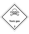 etichette adesive  toxic gas