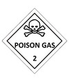 etichette adesive  poison gas