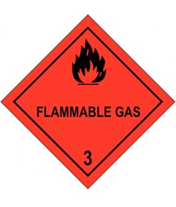 etichette adesive  flammable gas