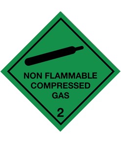 Etichetta adesiva  Non flammable compressed gas