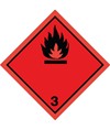 etichette adesive  flammable