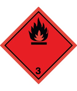 etichette adesive  flammable