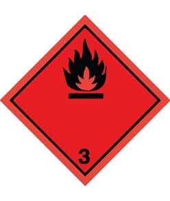 etichette adesive  flammable