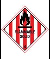 etichette adesive  flammable solid