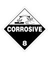 etichette adesive  corrosive