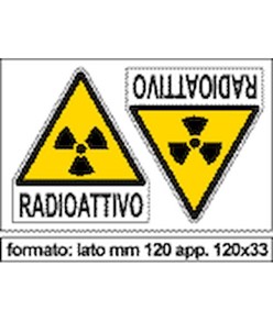 Adesivo 'radioattivo'