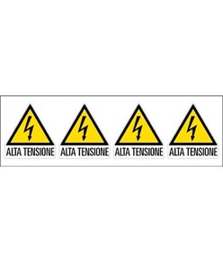 Adesivo 'alta tensione'