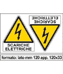 Adesivo 'scariche elettriche' da 2 etichette