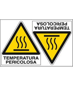 Adesivo 'temperatura pericolosa'