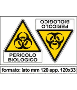 Adesivo 'pericolo biologico'