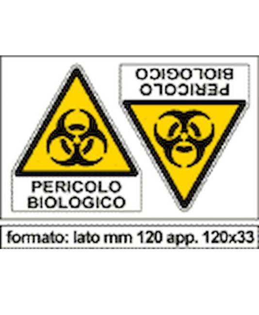 Adesivo 'pericolo biologico' Adesivo 'pericolo biologico'