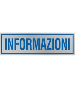 Pellicola adesiva per interni 'informazioni'