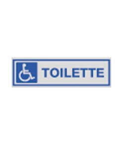 Pellicola adesiva per interni 'toilette' con simbolo disabili