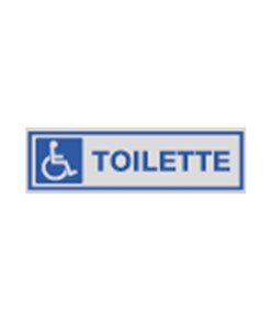 Pellicola adesiva per interni 'toilette' con simbolo disabili