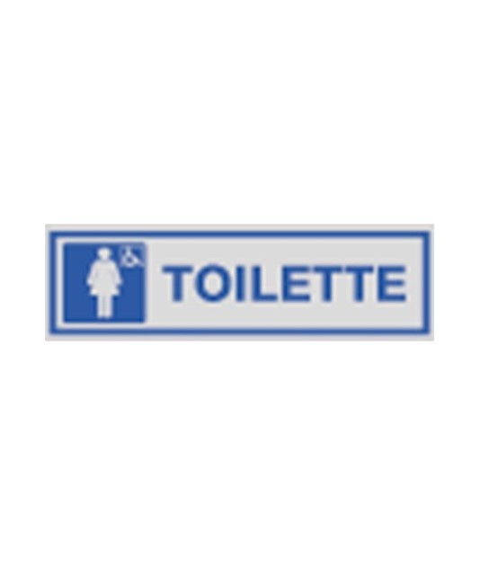 Pellicola adesiva per interni 'toilette' con simbolo disabili/donna Pellicola adesiva per interni 'toilette' con simbolo disabili/donna