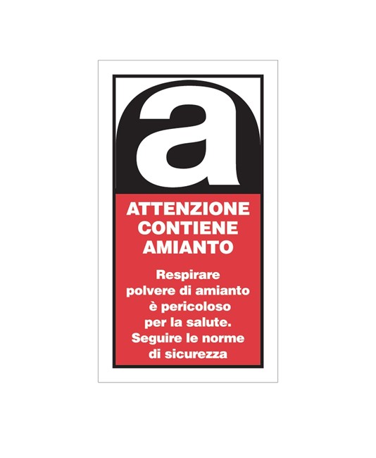 fogli di etichette adesive  attenzione amianto fogli di etichette adesive  attenzione amianto