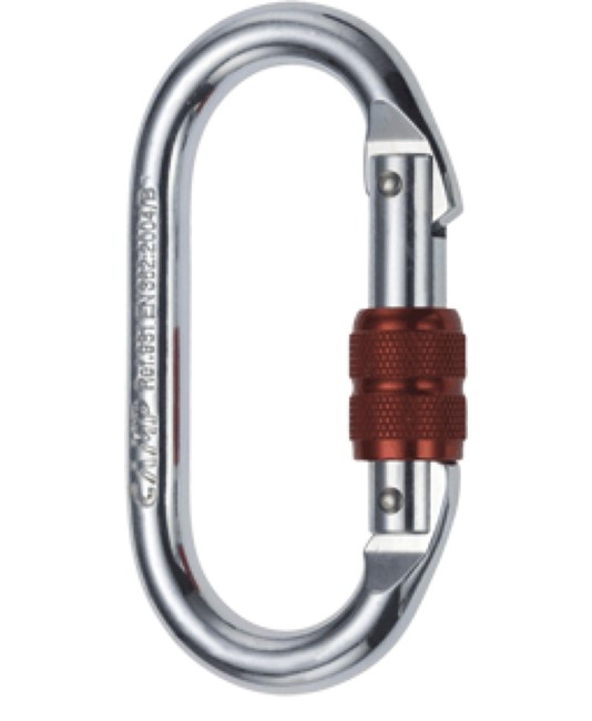 Moschettone con ghiera a vite Moschettone con ghiera a vite