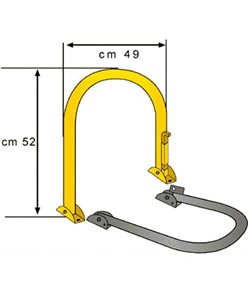 Archetto antisosta  abbattibile