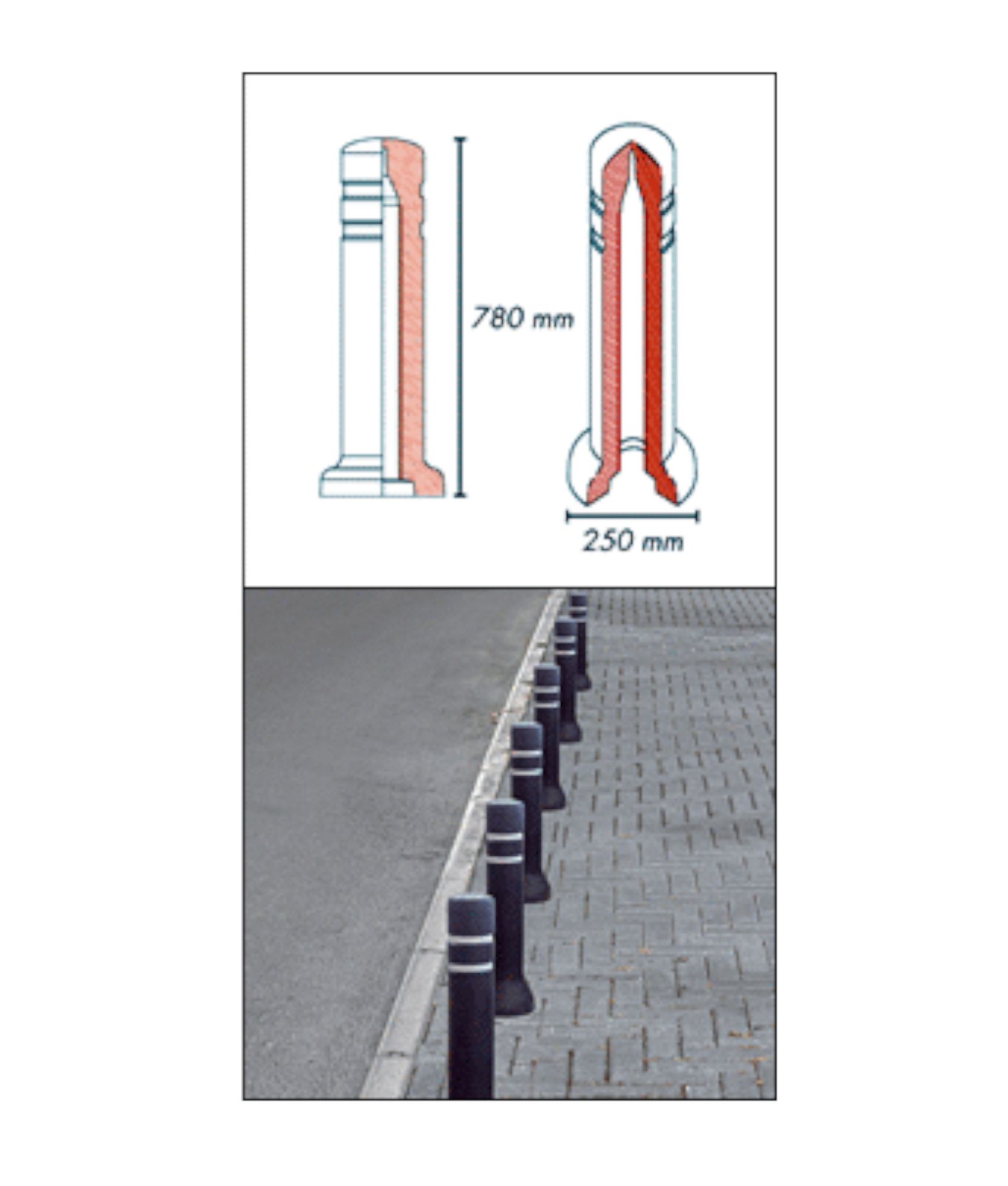 Paletto dissuasore di sosta