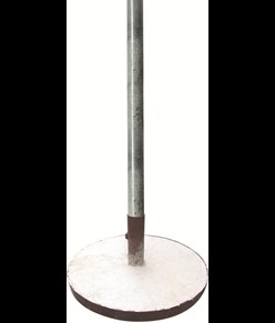 Base circolare mobile in ferro per sostegno pali