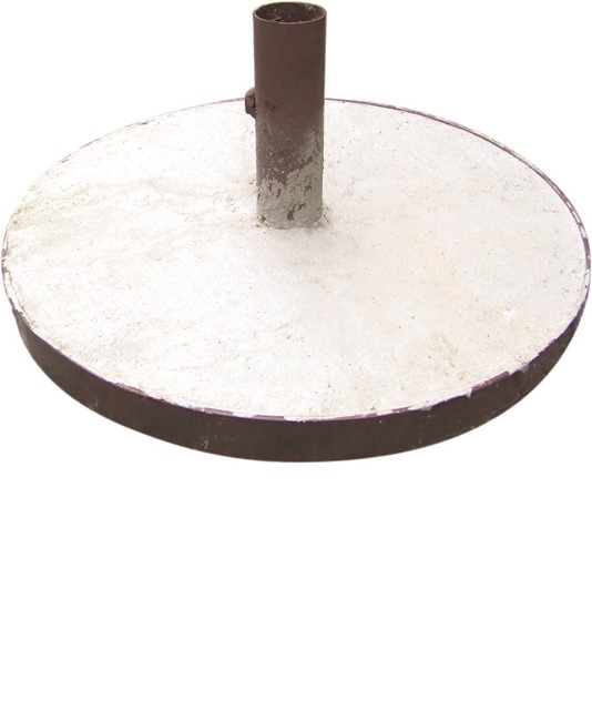 Base circolare mobile in ferro per sostegno pali Base circolare mobile in ferro per sostegno pali