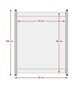 Transenna singola con telo in PVC stampato